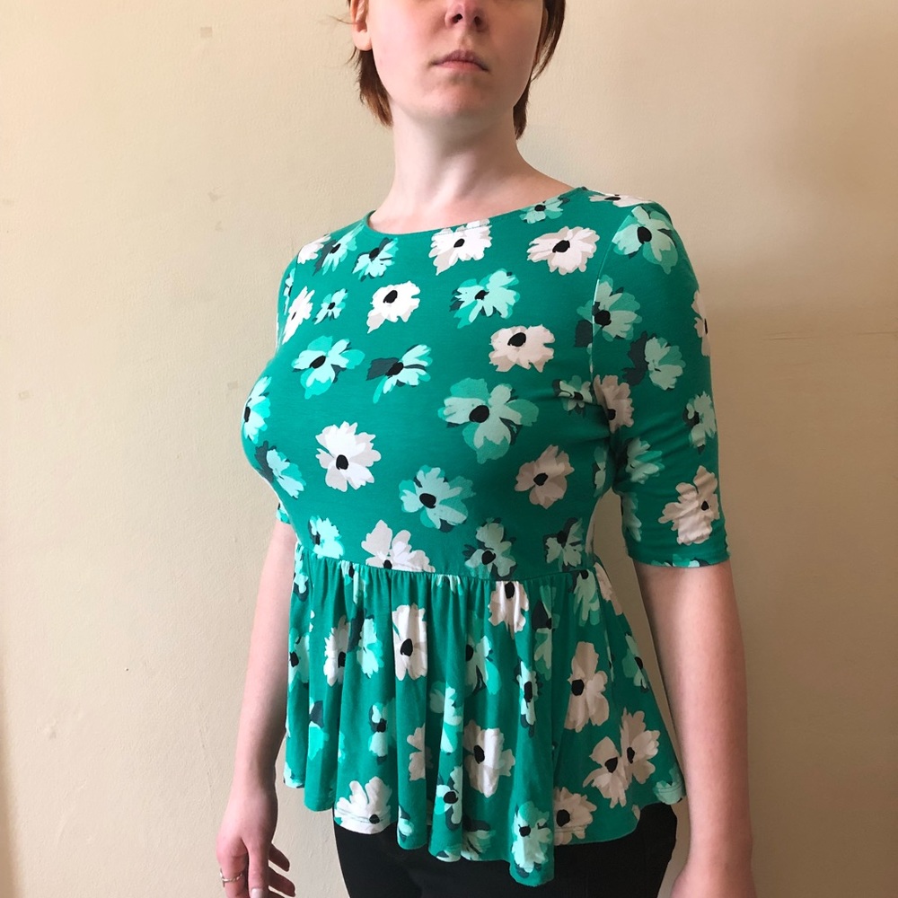 3 for 12$ Elle Peplum Floral Top